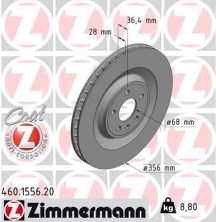 Zimmermann 460.1556.20 - Brzdový kotúč -