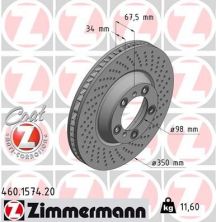 Zimmermann 460.1574.20 - Brzdový kotúč -