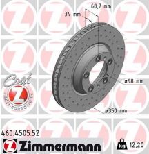 Zimmermann 460.4505.52 - Brzdový kotúč -