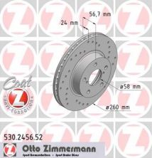 Zimmermann 530.2456.52 - Brzdový kotúč -