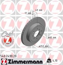 Zimmermann 540.2490.20 - Brzdový kotúč -