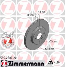 Zimmermann 590.2580.20 - Brzdový kotúč -