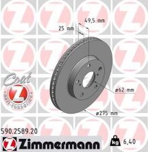 Zimmermann 590.2589.20 - Brzdový kotúč -