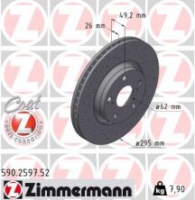Zimmermann 590.2597.52 - Brzdový kotúč -
