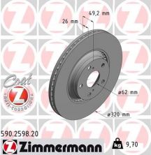 Zimmermann 590.2598.20 - Brzdový kotúč -