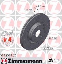 Zimmermann 590.2598.52 - Brzdový kotúč -