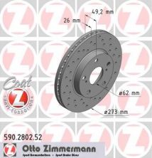 Zimmermann 590.2802.52 - Brzdový kotúč -