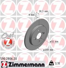 Zimmermann 590.2806.20 - Brzdový kotúč -
