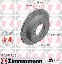 Zimmermann 590.2807.52 - Brzdový kotúč -