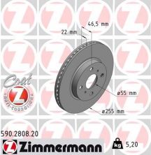 Zimmermann 590.2808.20 - Brzdový kotúč -