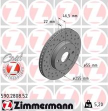 Zimmermann 590.2808.52 - Brzdový kotúč -