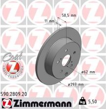Zimmermann 590.2809.20 - Brzdový kotúč -
