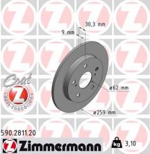 Zimmermann 590.2811.20 - Brzdový kotúč -