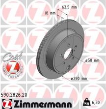 Zimmermann 590.2826.20 - Brzdový kotúč -