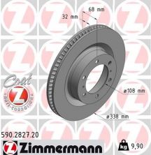 Zimmermann 590.2827.20 - Brzdový kotúč -