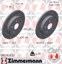 Zimmermann 590.2829.53 - Brzdový kotúč -