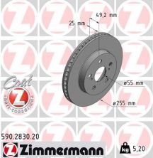 Zimmermann 590.2830.20 - Brzdový kotúč -