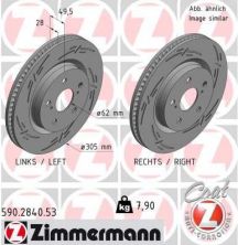 Zimmermann 590.2840.53 - Brzdový kotúč -