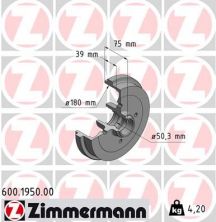Zimmermann 600.1950.00 - Brzdový bubon -