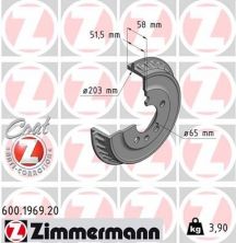 Zimmermann 600.1969.20 - Brzdový bubon -