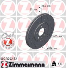 Zimmermann 600.3202.52 - Brzdový kotúč -