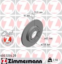 Zimmermann 600.3204.20 - Brzdový kotúč -