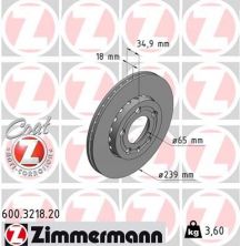 Zimmermann 600.3218.20 - Brzdový kotúč -