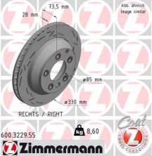 Zimmermann 600.3229.55 - Brzdový kotúč -