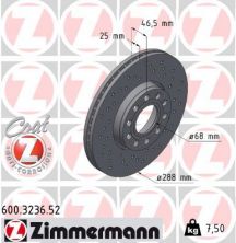 Zimmermann 600.3236.52 - Brzdový kotúč -
