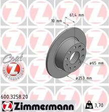 Zimmermann 600.3258.20 - Brzdový kotúč -