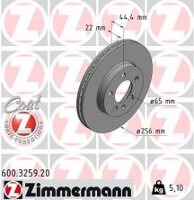 Zimmermann 600.3259.20 - Brzdový kotúč -