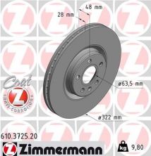 Zimmermann 610.3725.20 - Brzdový kotúč -