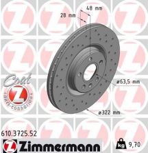 Zimmermann 610.3725.52 - Brzdový kotúč -
