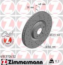 Zimmermann 610.3726.52 - Brzdový kotúč -
