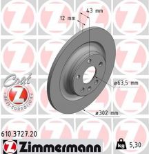 Zimmermann 610.3727.20 - Brzdový kotúč -