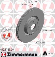Zimmermann 610.3729.20 - Brzdový kotúč -