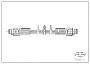 Corteco 19018111 - Brzdová hadica