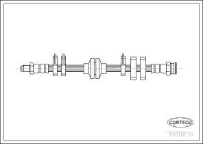 Corteco 19018130 - Brzdová hadica