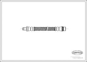 Corteco 19018894 - Brzdová hadica