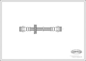 Corteco 19019944 - Brzdová hadica