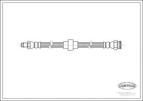 Corteco 19020121 - Brzdová hadica