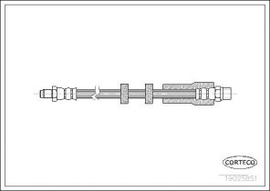 Corteco 19025851 - Brzdová hadica