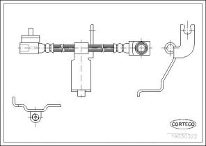 Corteco 19030322 - Brzdová hadica