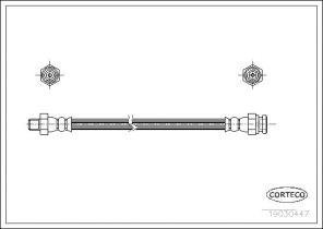 Corteco 19030447 - Brzdová hadica