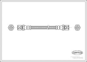 Corteco 19031646 - Brzdová hadica