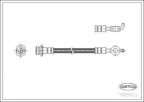 Corteco 19031872 - Brzdová hadica