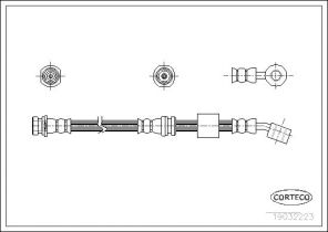 Corteco 19032223 - Brzdová hadica