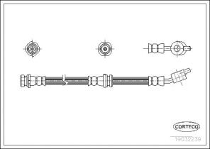 Corteco 19032239 - Brzdová hadica