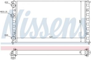 Nissens 64006 - Chladič vody -