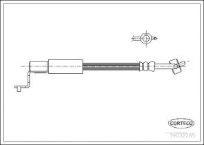 Corteco 19032285 - Brzdová hadica